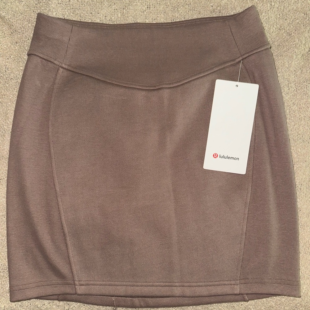 Lululemon Athletica Brown Pencil Mini Skirt for Work
